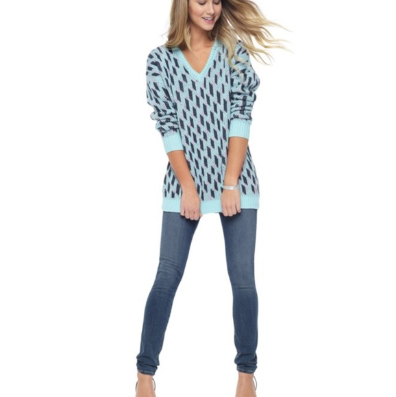 Juicy Couture Sweaters - Juicy Couture Exploded Belarus Geo Pullover